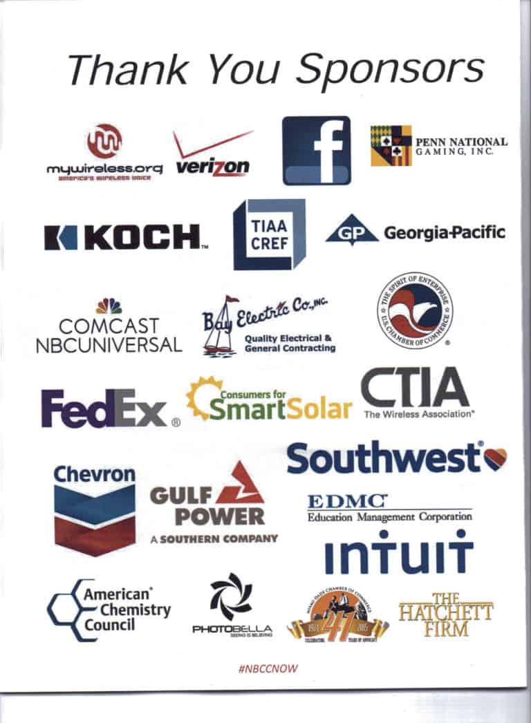 Sponsors of NBCC's annual convention in 2015