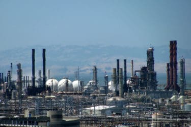 Chevron's oil refinery in Richmond, CA