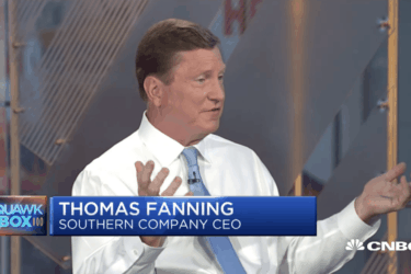 Tom Fanning appears on CNBC on August 16, 2017.