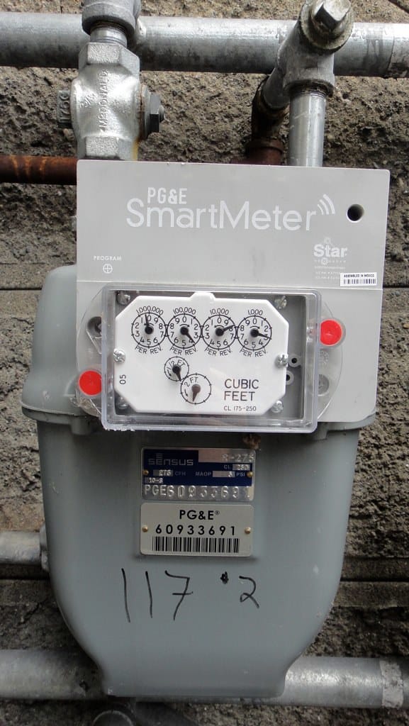 A PG&E smart meter. Utilities are unevenly applying late fees and reconnecting customers who had been disconnected before pandemic crisis