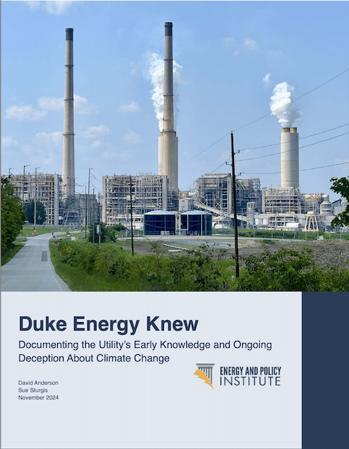 Duke Energy Knew report cover