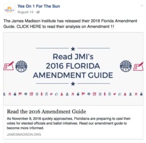 August 14 Facebook post