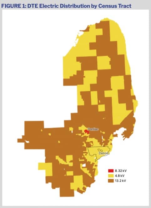 DTE Electric Southeast Michigan service area is an example of inequitable electric distribution system. We The People Michigan August 2022 report.