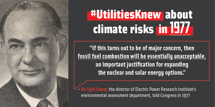 Utilities knew about climate change risks in 1977