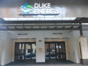 Duke Energy's Raleigh office entrance