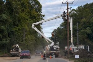 FEMA responds to Hurricane Helene damage in Swannanoa, NC.