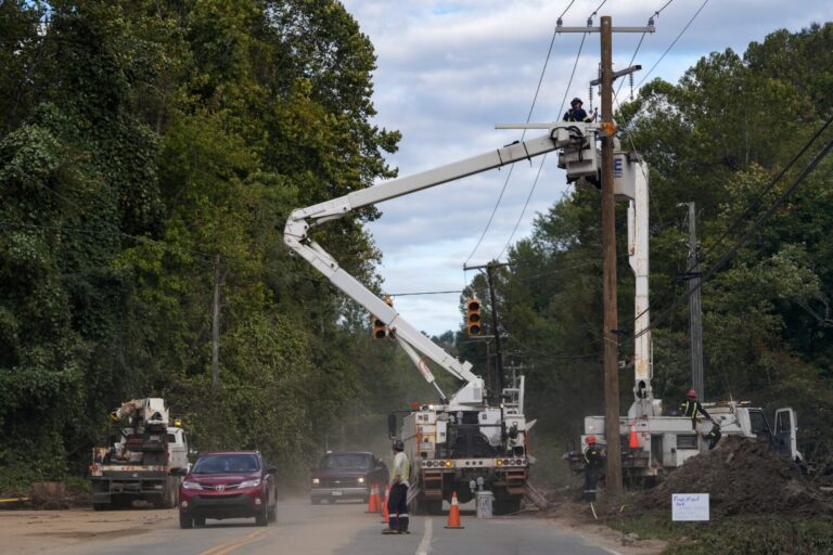 FEMA responds to Hurricane Helene damage in Swannanoa, NC.